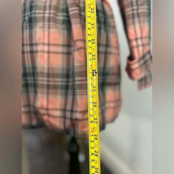 Avenue - coral pink plaid rainproof trench coat - Picture 12 of 12